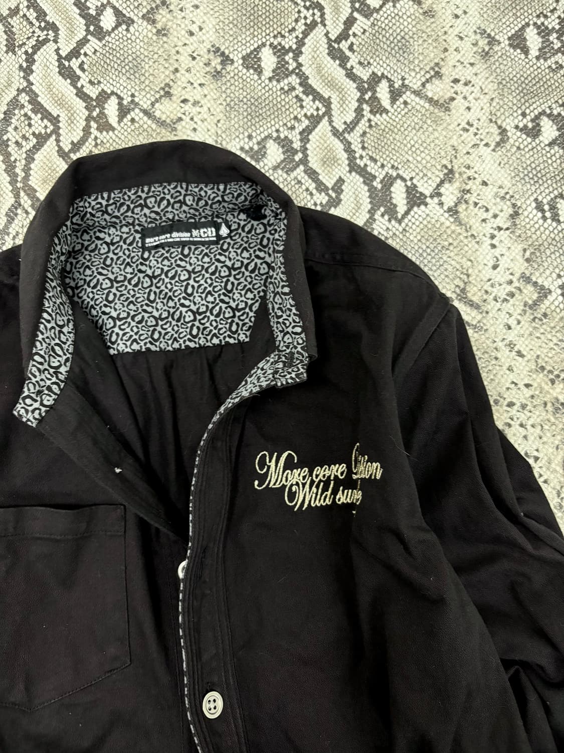 “M.C.D“ 00’s Design Black Leopard half S 상품이미지4