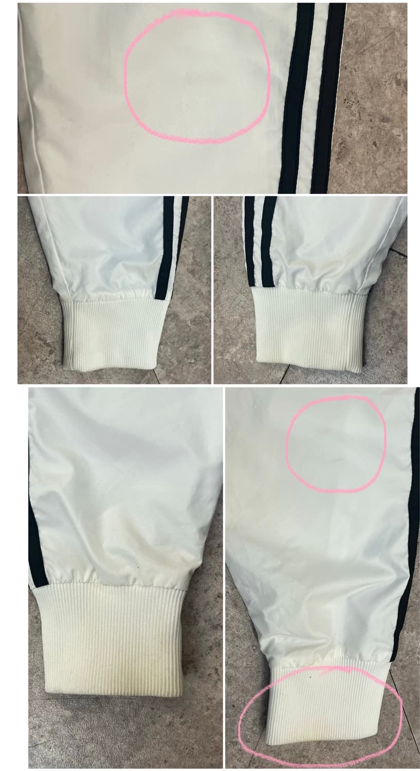 아디다스 스트라이프 트랙탑 바람막이 화이트 S #csz3390  상품이미지10