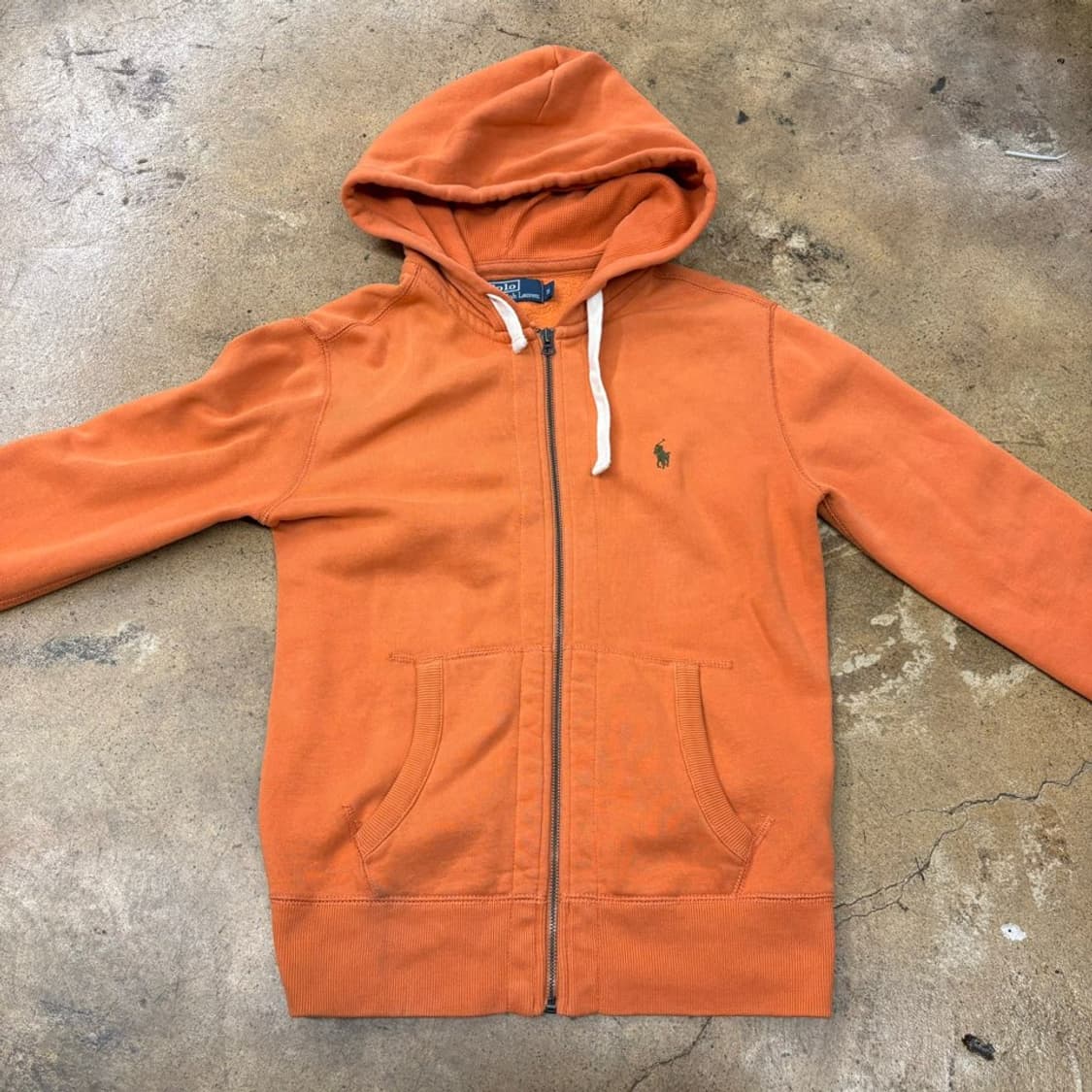 폴로 랄프로렌 오렌지 후드집업 상품이미지3