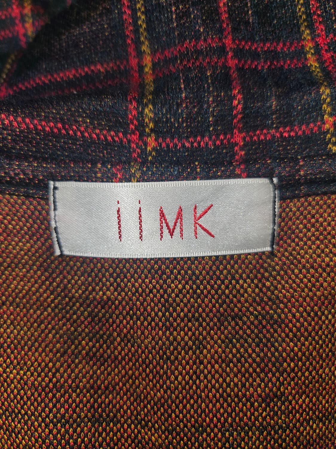 iink 빈티지 플럼브라운 체크 원피스 상품이미지4