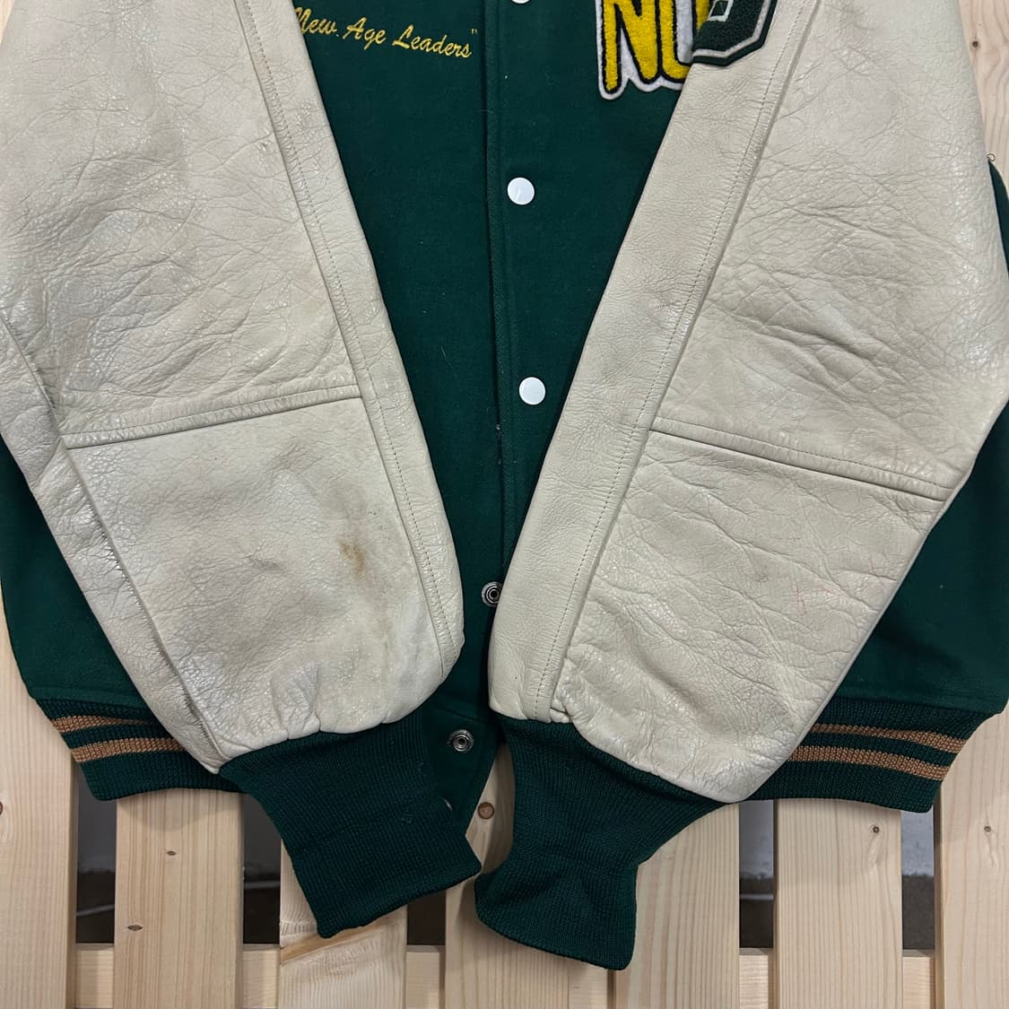 (L)90s USA 미제 바시티 자켓  상품이미지6