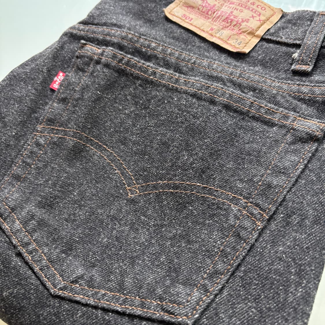 90s 리바이스 501-0658 흑청 블랙진 made in usa 상품이미지2