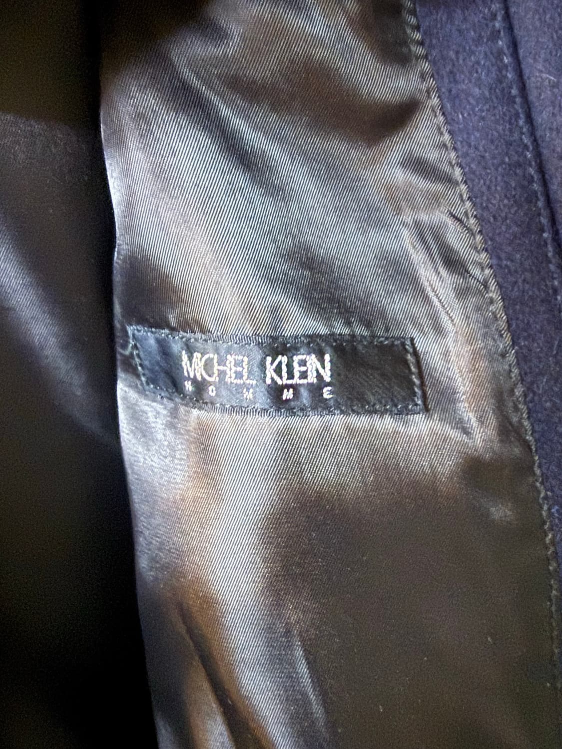 Semi highneck half coat(dark navy) 상품이미지4