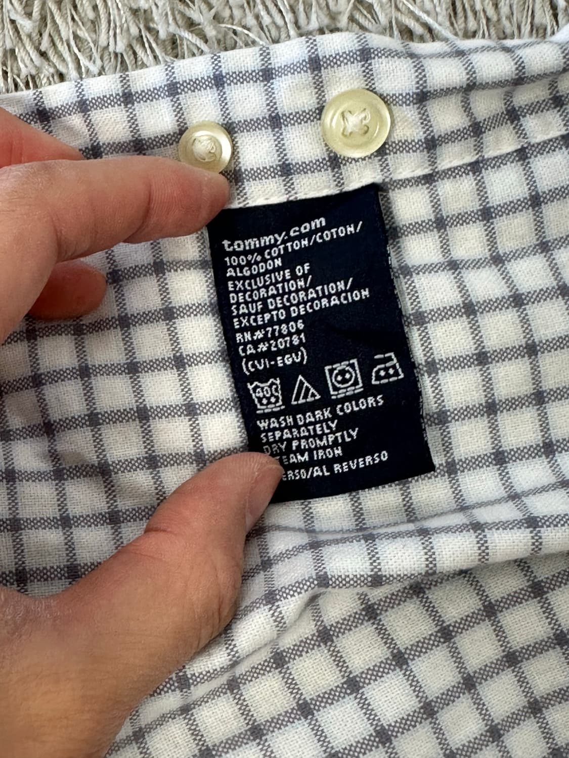 타미힐피거 체크셔츠 상품이미지4