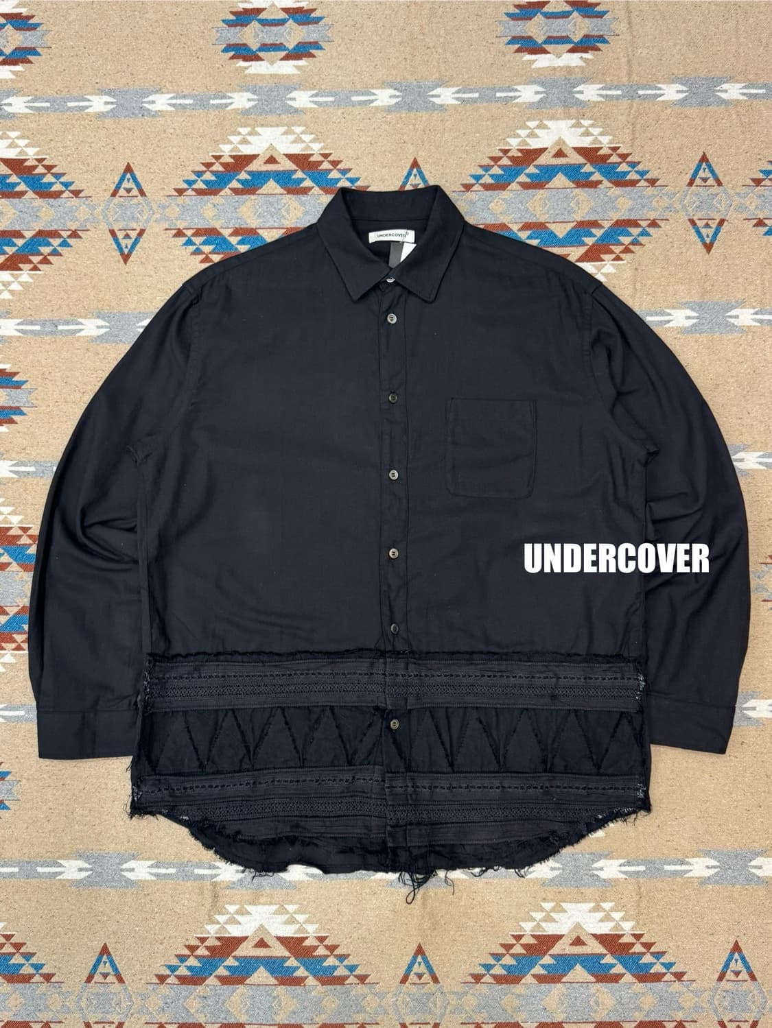 [2][M] 언더커버 엠브로이더드 디자인 플레이드 셔츠  상품이미지1