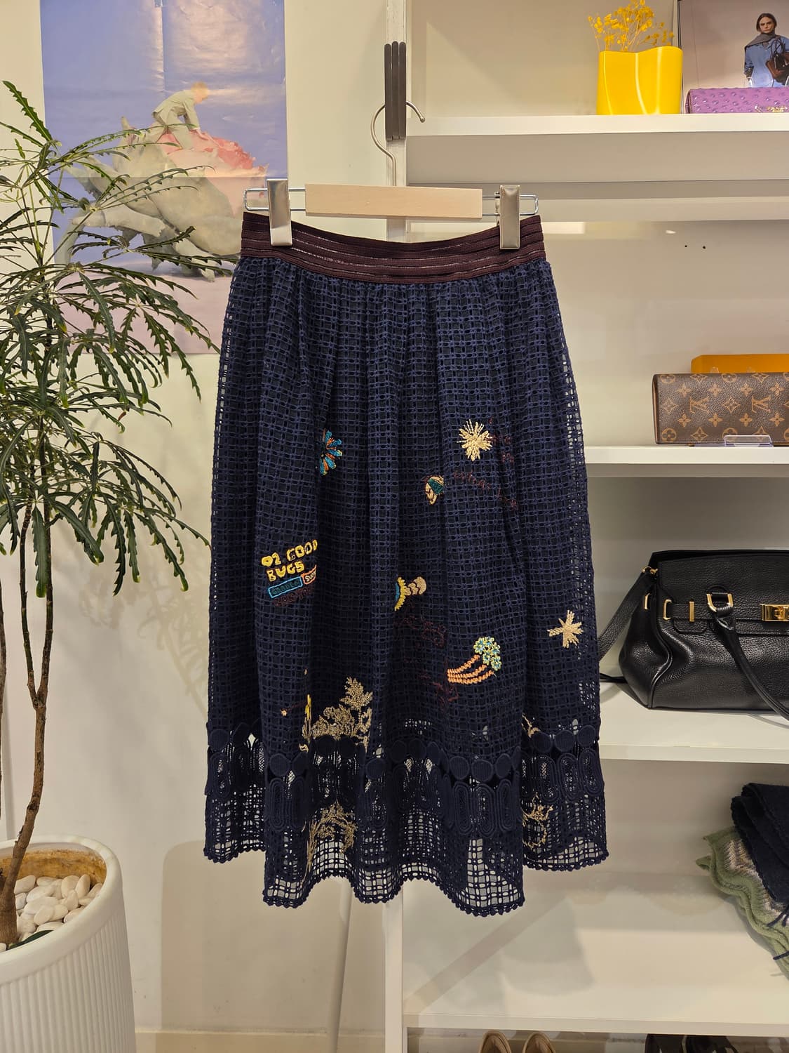 오즈세컨 레이스 자수 스커트 상품이미지1