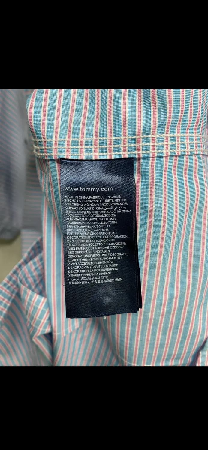 타미힐피거 스트라이프 셔츠 XL 상품이미지6