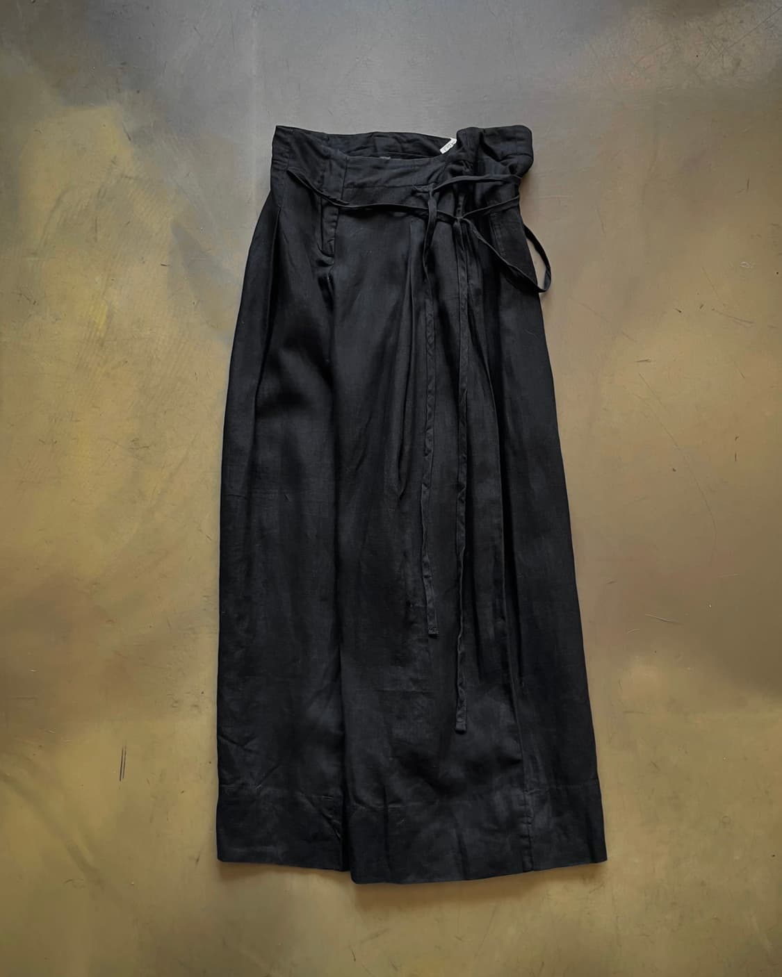 Max Mara Strap Detail Wide Linen Trouser 상품이미지3