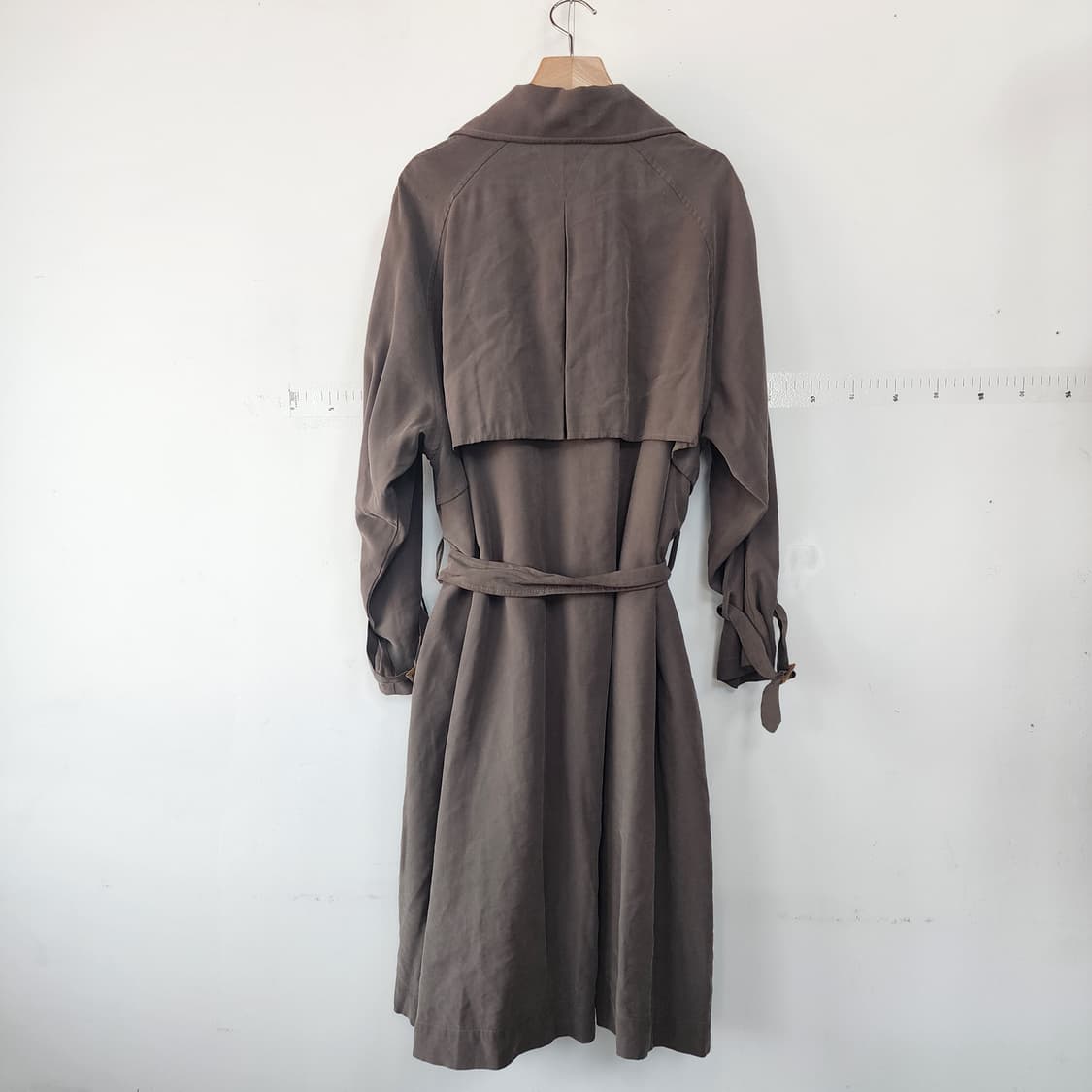 톰보이 더블 브라운 롱 트렌치 코트 상품이미지9