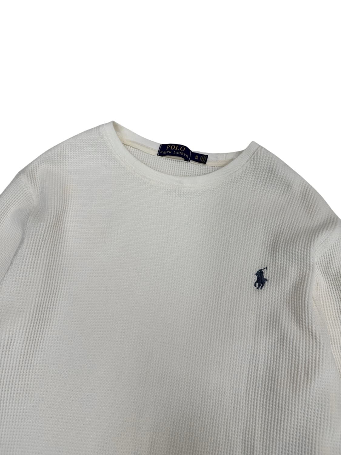 폴로 와플 롱슬리브 니트 화이트 (XL) 상품이미지2