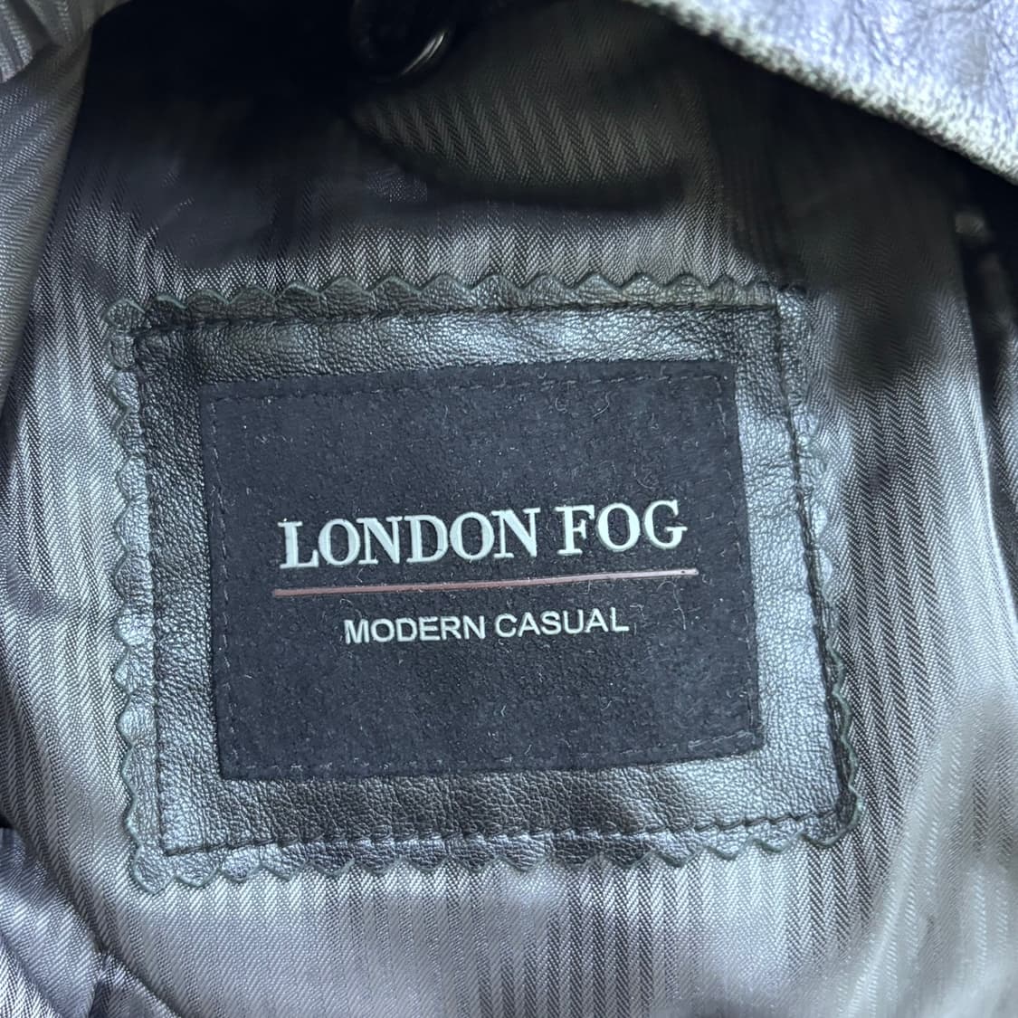 실측확인 런던포그 남성 양가죽 자켓 0429E 상품이미지3