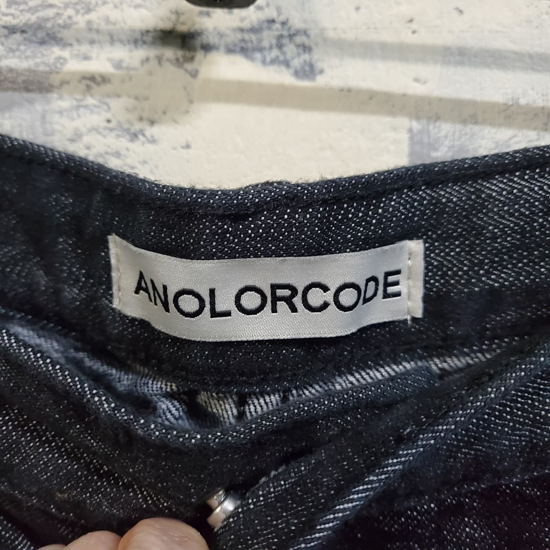 어널드코드 블랙 데님 버뮤다 팬츠  상품이미지4