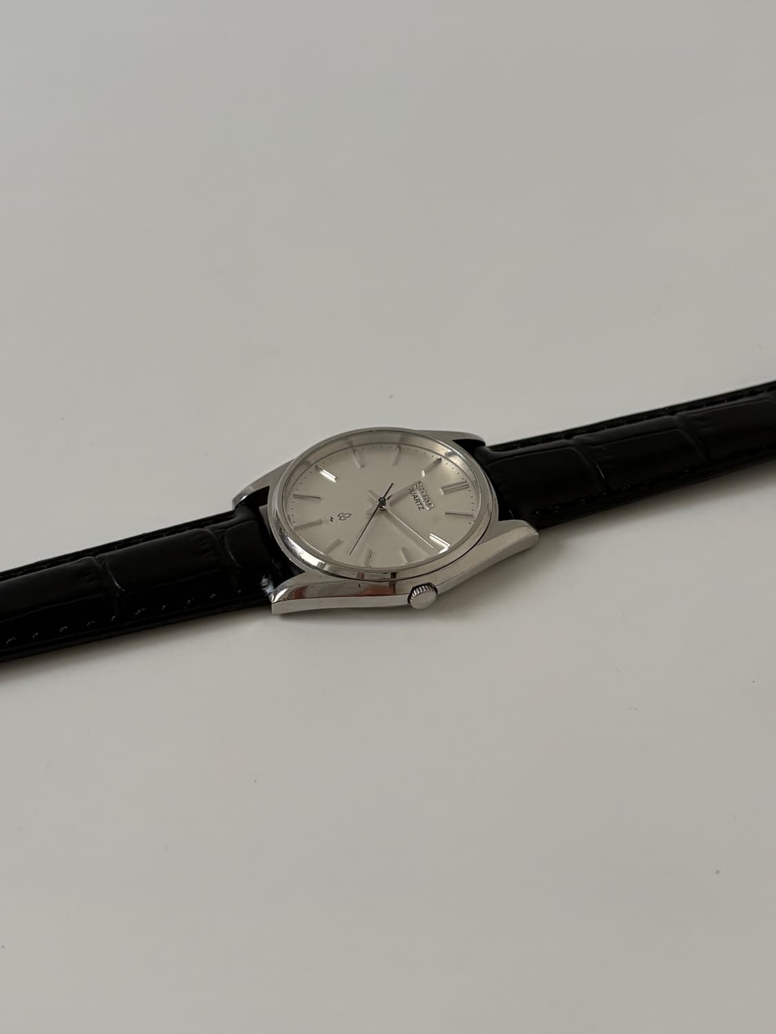 1980s Linen Dial Silver Quartz 상품이미지7