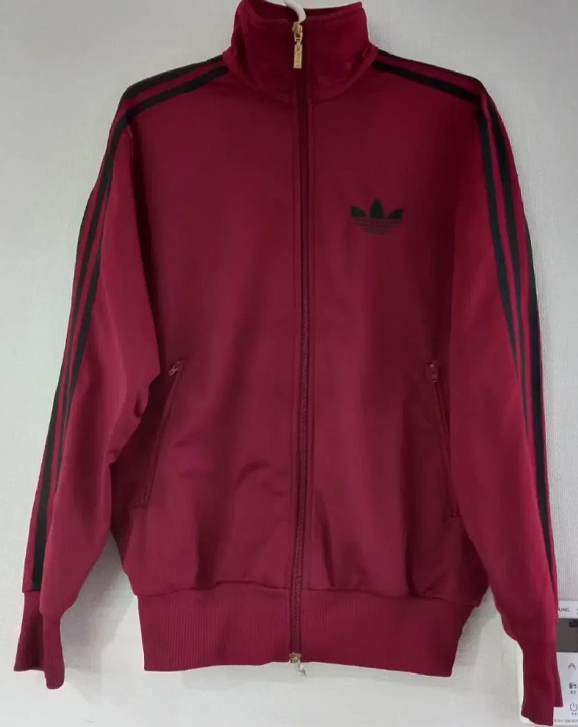 아디다스 파이어버드 버건디 블랙 트랙탑 저지 져지집업 95/M 상품이미지1