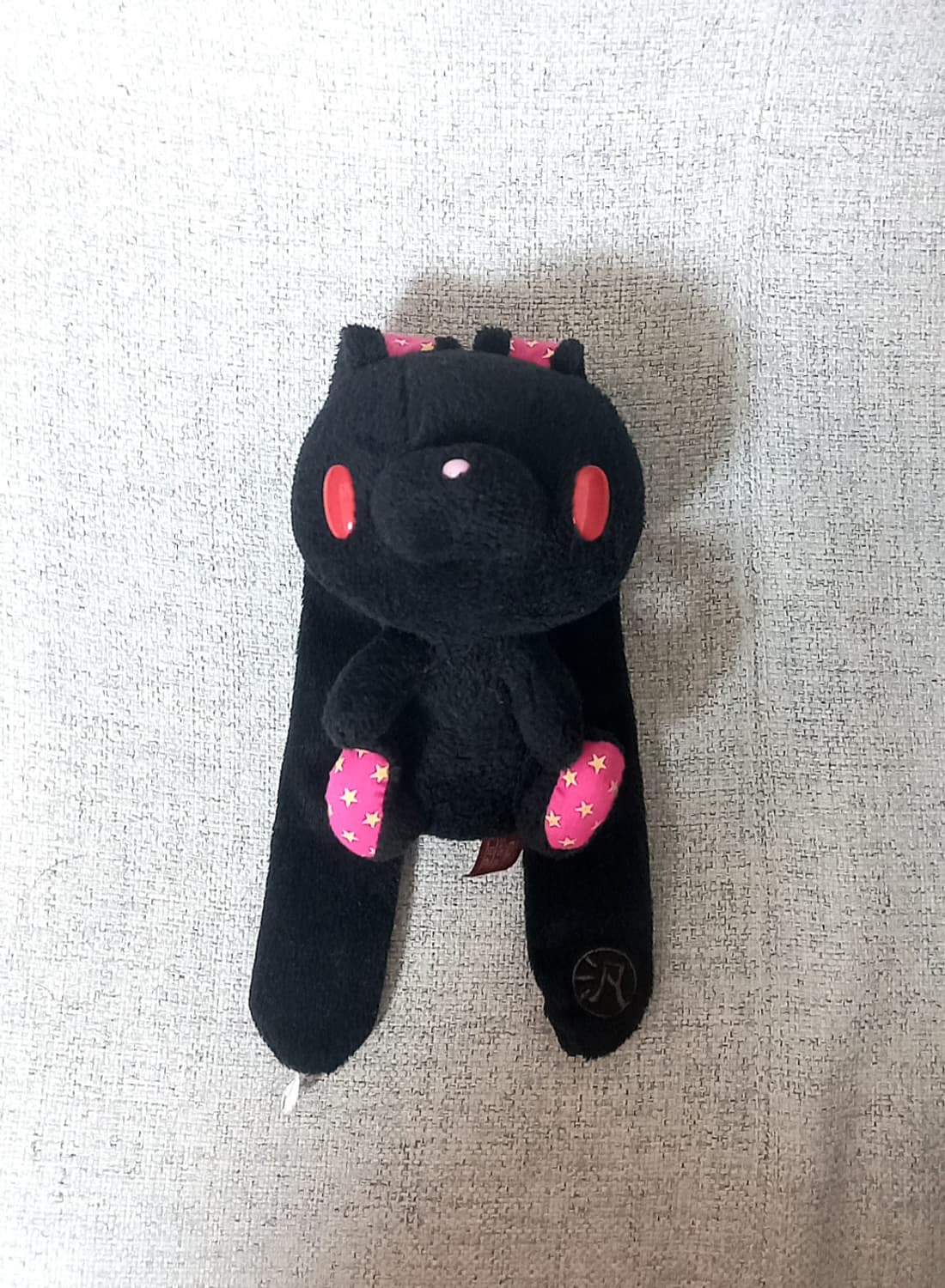 고전 빈티지 범용토끼 블랙 검정 핑크 별 무늬 인형 상품이미지1