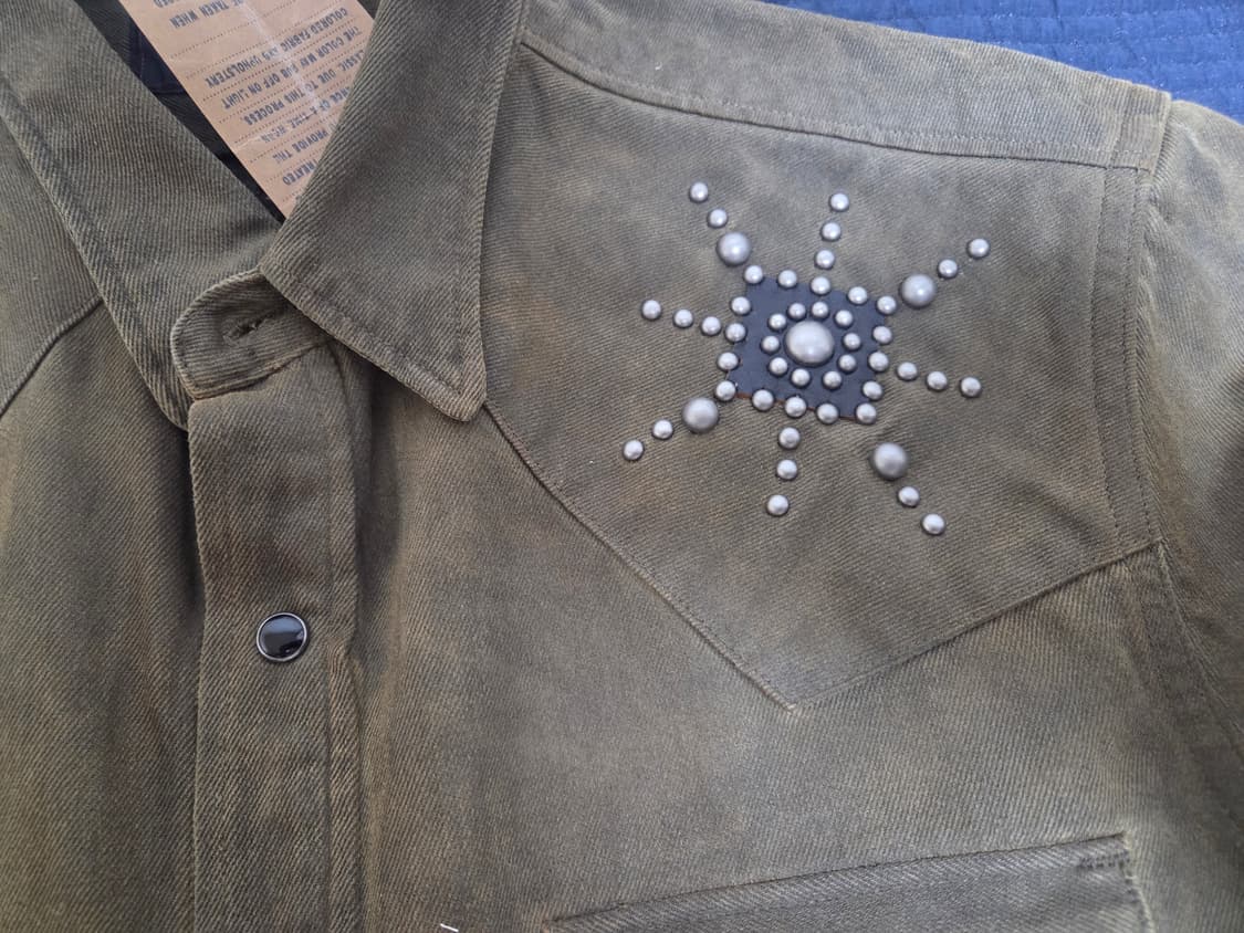 RRL 스터드 웨스턴 데님 셔츠 AL 사이즈 상품이미지2