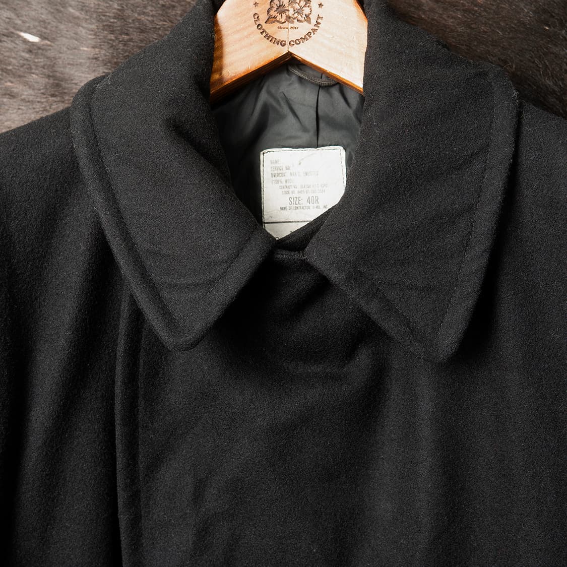 [40R] 80s 미해군 울 피코트 오리지널 블랙 상품이미지2