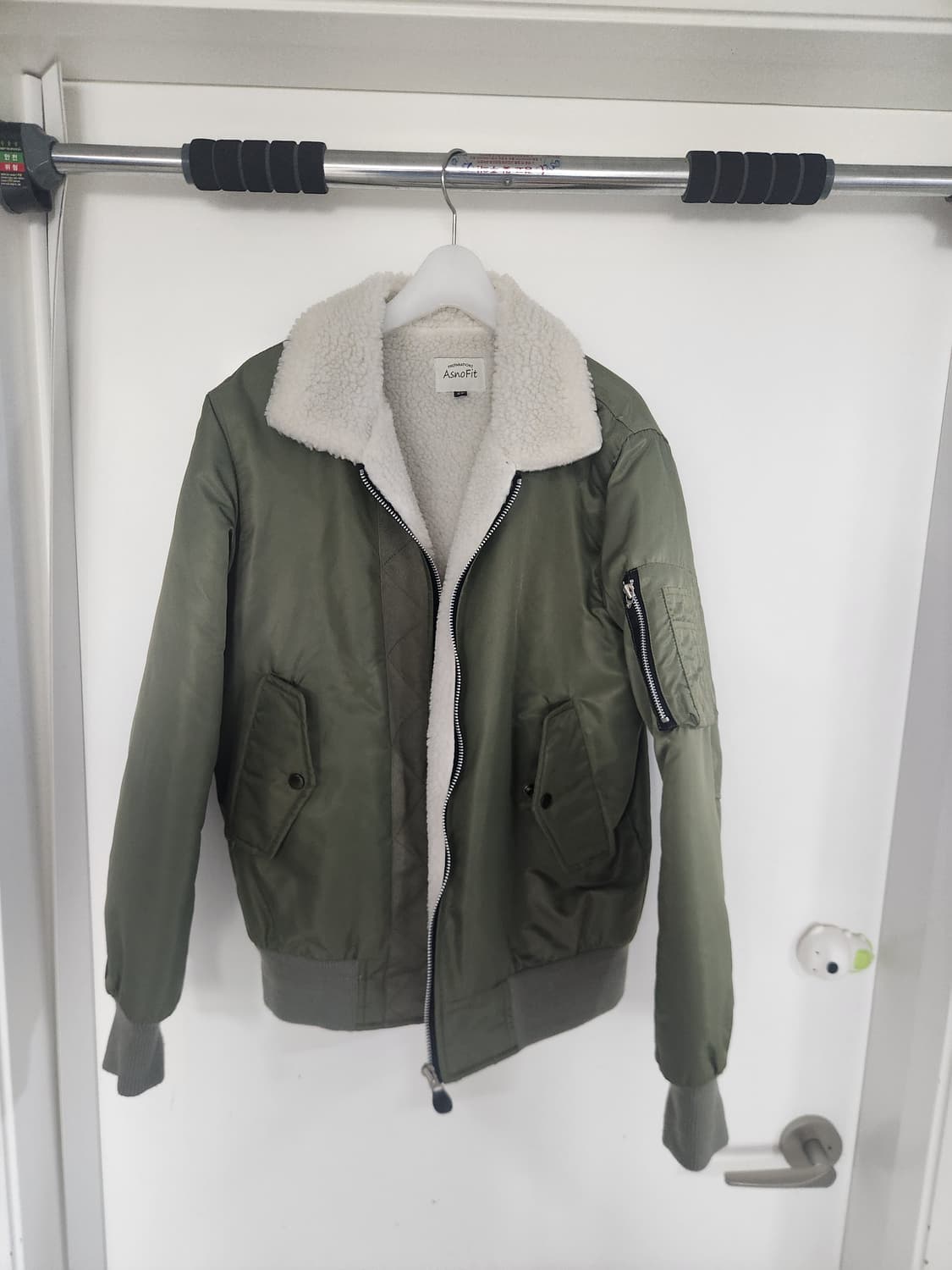 ASNOFIT 올리브 양털 항공자켓 상품이미지3