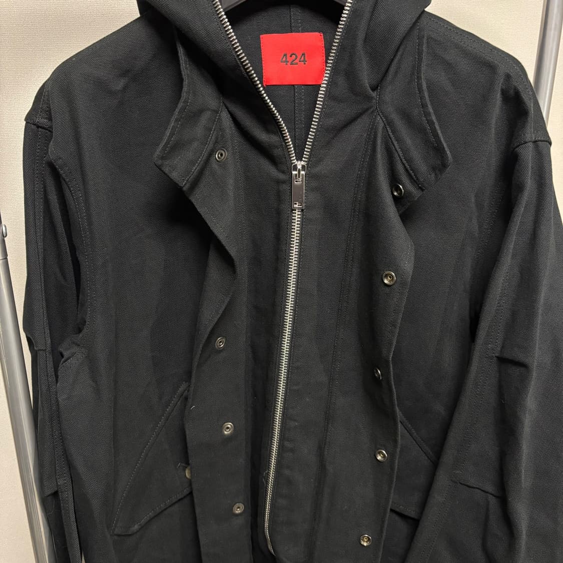 L) 424 집 후드 모즈 코트 상품이미지6