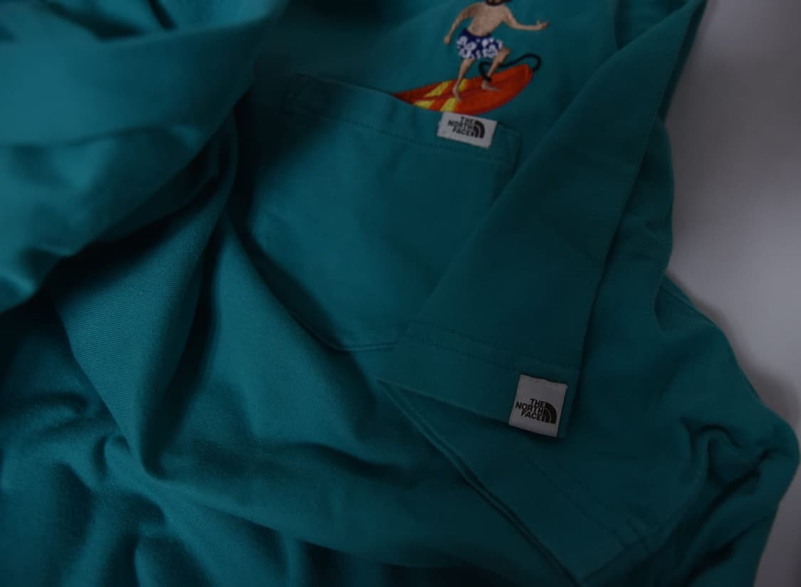 노스페이스 그린 서퍼 자수 포켓 반팔 티셔츠 110 (2XL) 상품이미지4