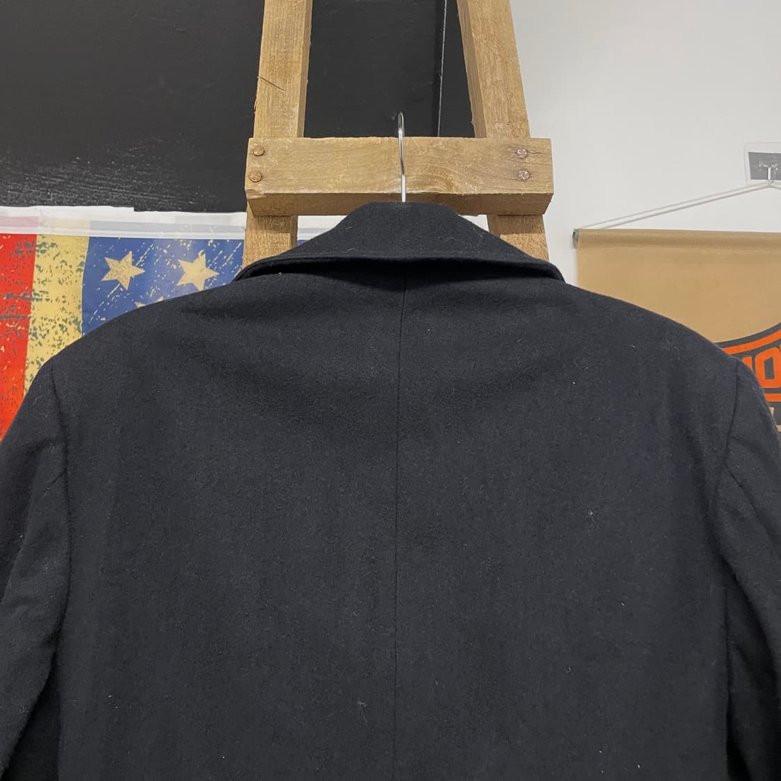 90s 폴로 랄프로렌 U.S NAVY 미 해군 피 코트 상품이미지4