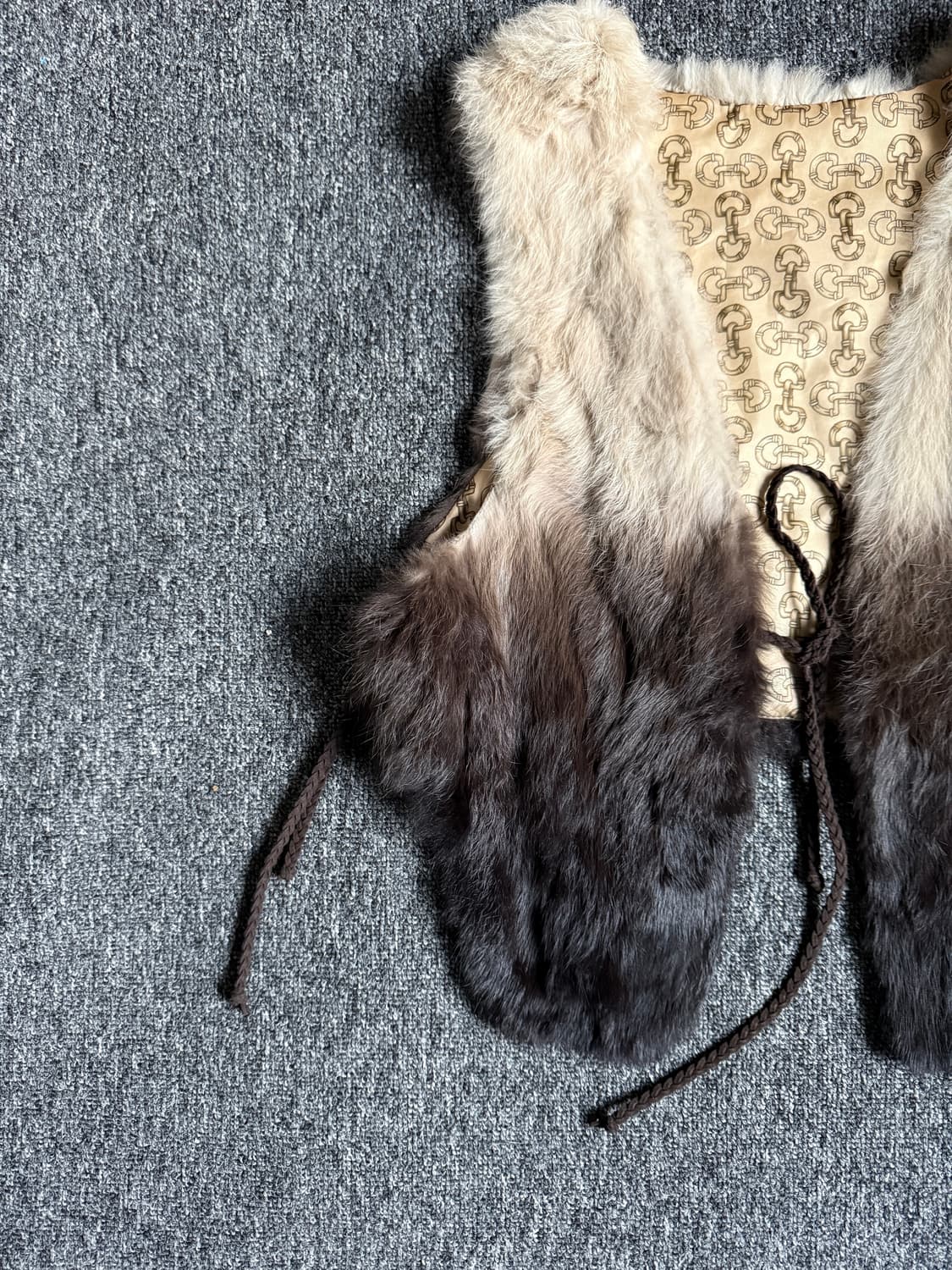 빈티지 로프 퍼 베스트 상품이미지7