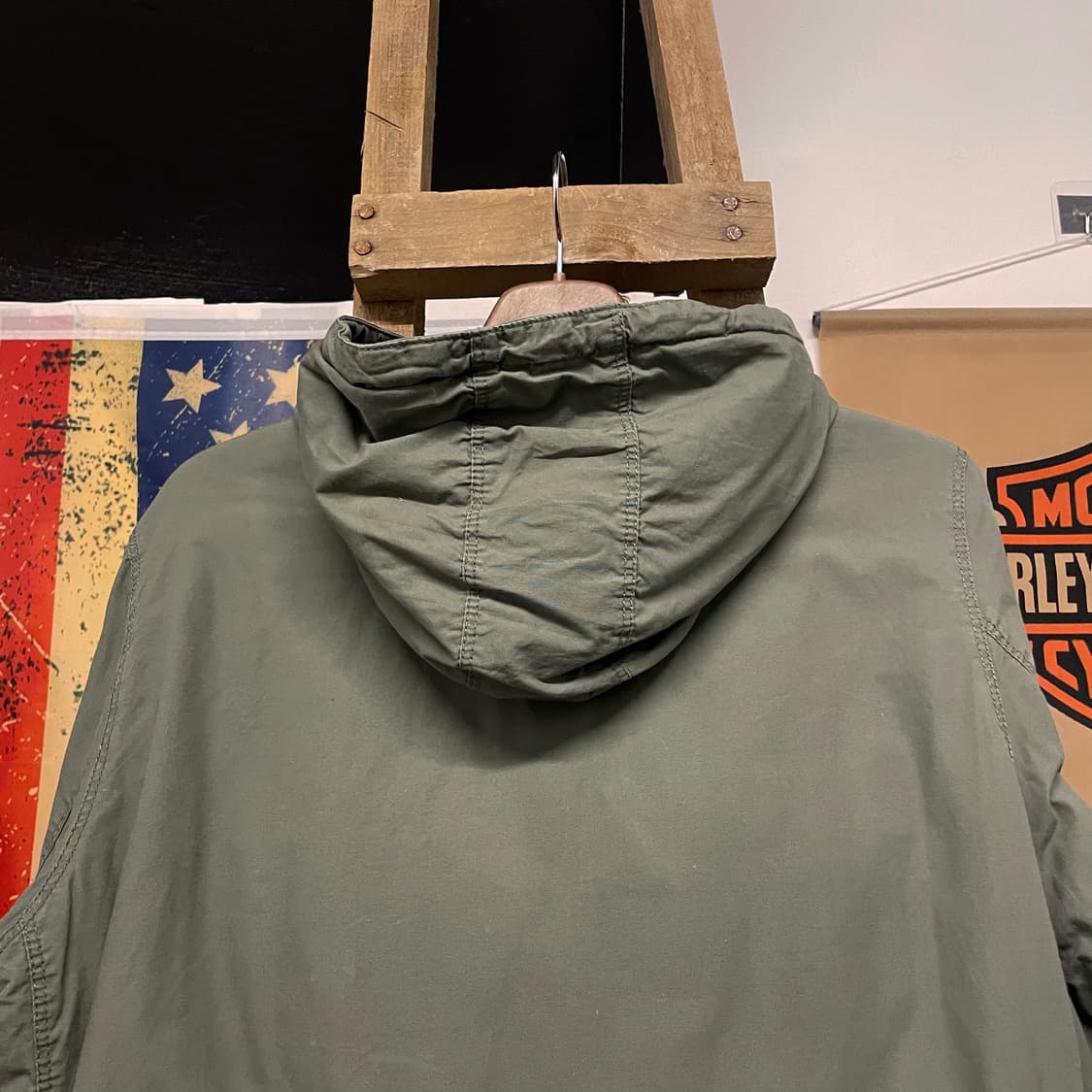 00s 아비렉스 밀리터리 후드 야상 필드 자켓 상품이미지4