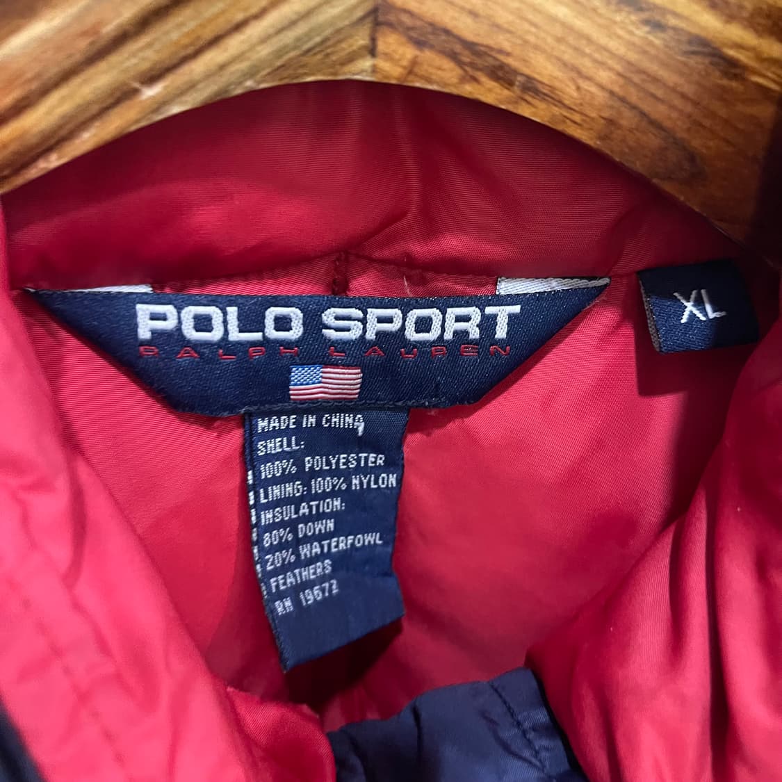 90's POLO SPORT 다운 베스트 상품이미지2