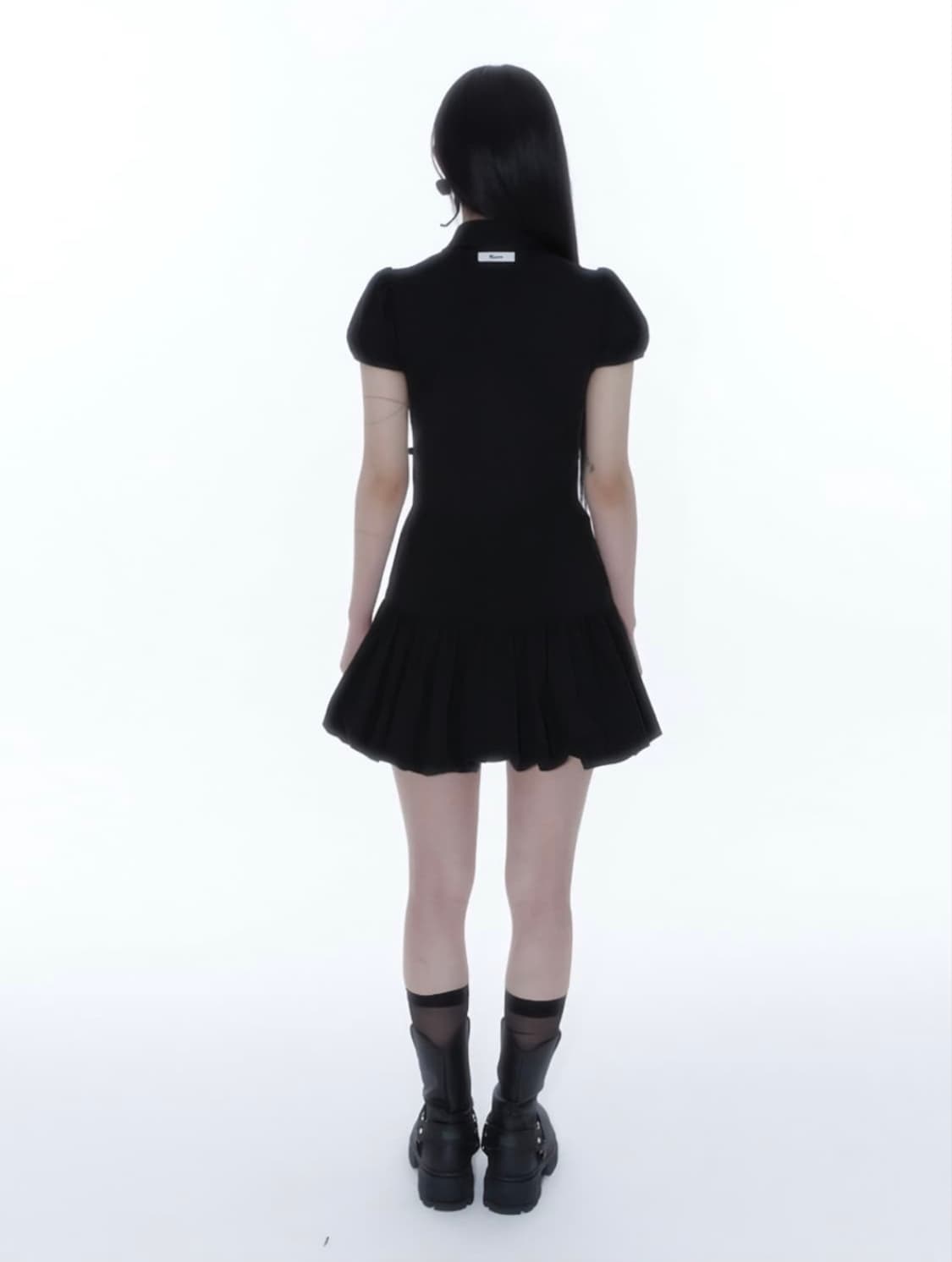 카시코 퍼프 프레피 미니 드레스 원피스 상품이미지3