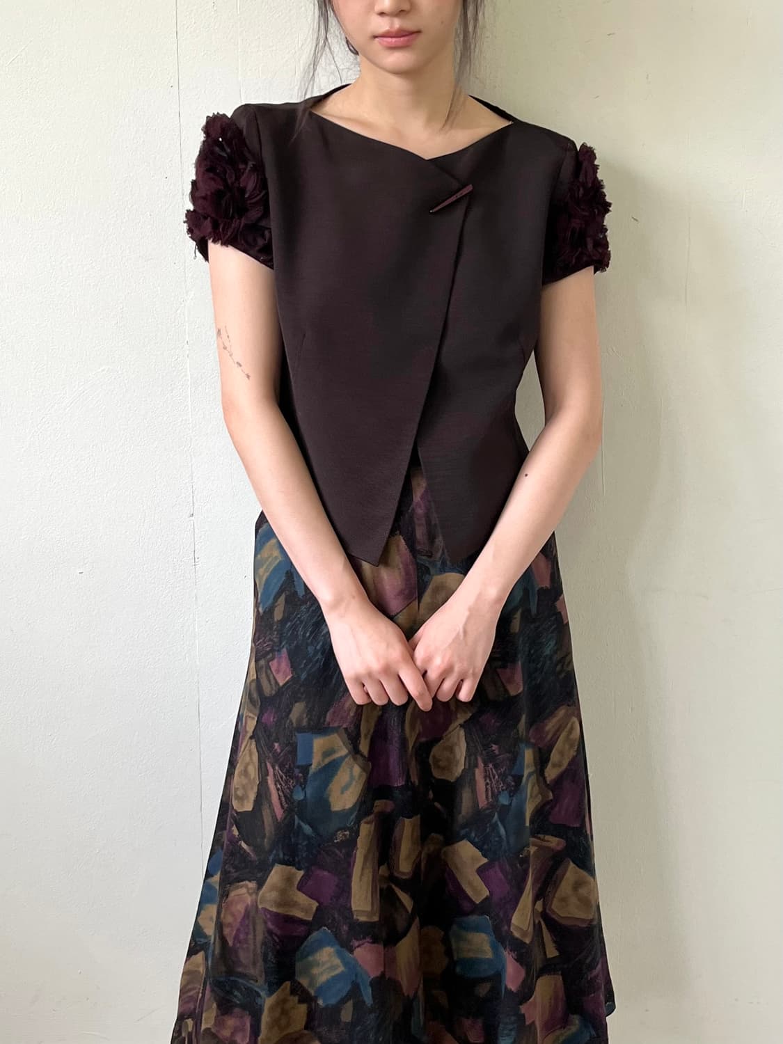 00‘s ARMANI 숄더 레이스 자켓 상품이미지4