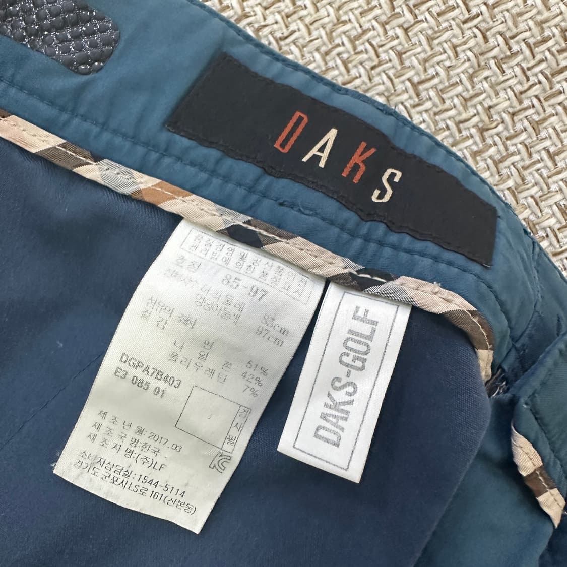 85-97 닥스골프 남자 골프 반바지 0415D 상품이미지2