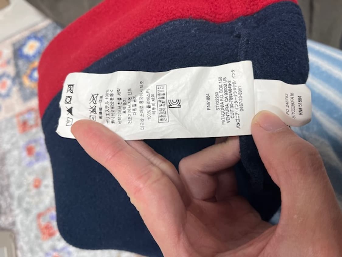 빈티지 파타고니아 신칠라 후리스 비니 상품이미지3