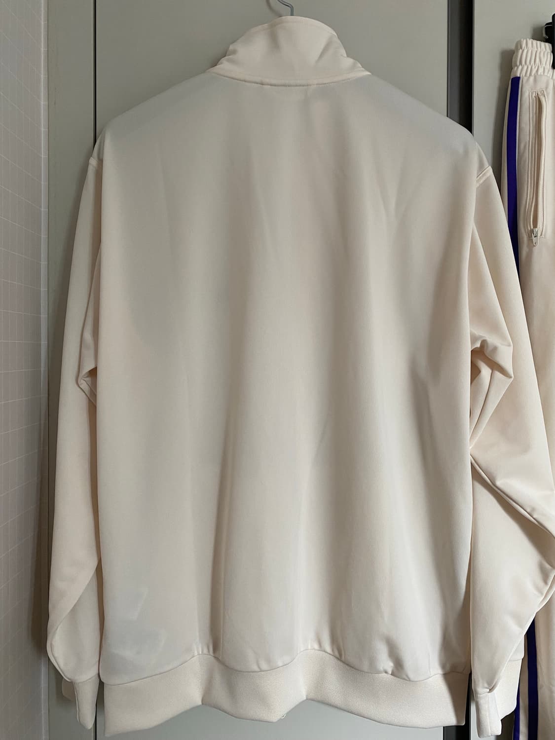 새상품)아디다스 BB트랙탑 트랙자켓100-화이트퍼플 상품이미지3