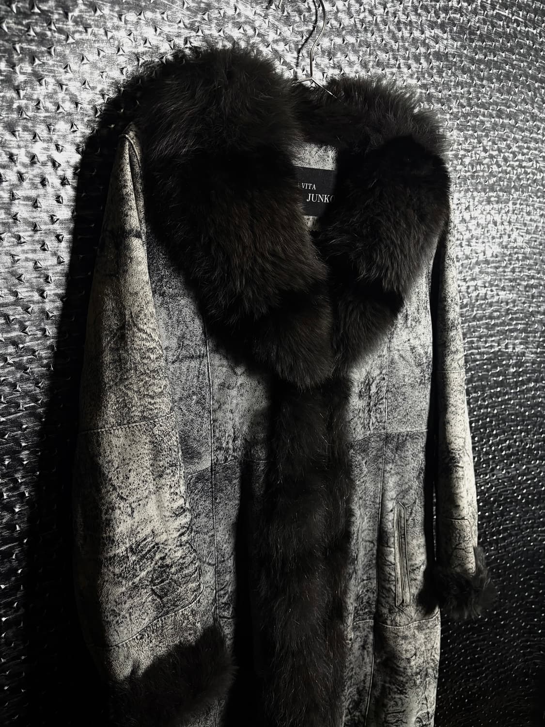 La vita junko 스웨이드 퍼코트 상품이미지2