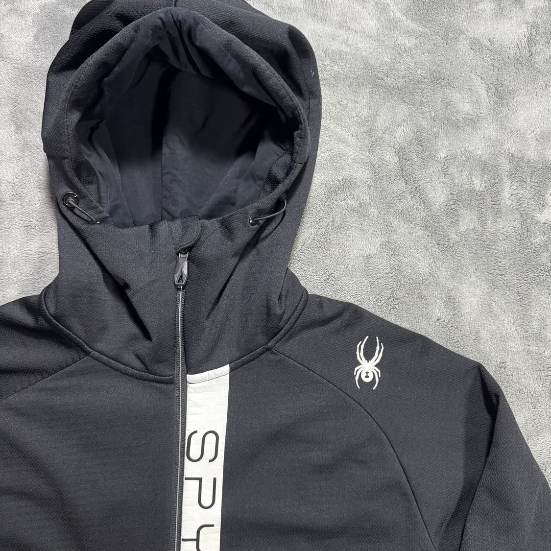 스파이더 블랙 후드집업 상품이미지2