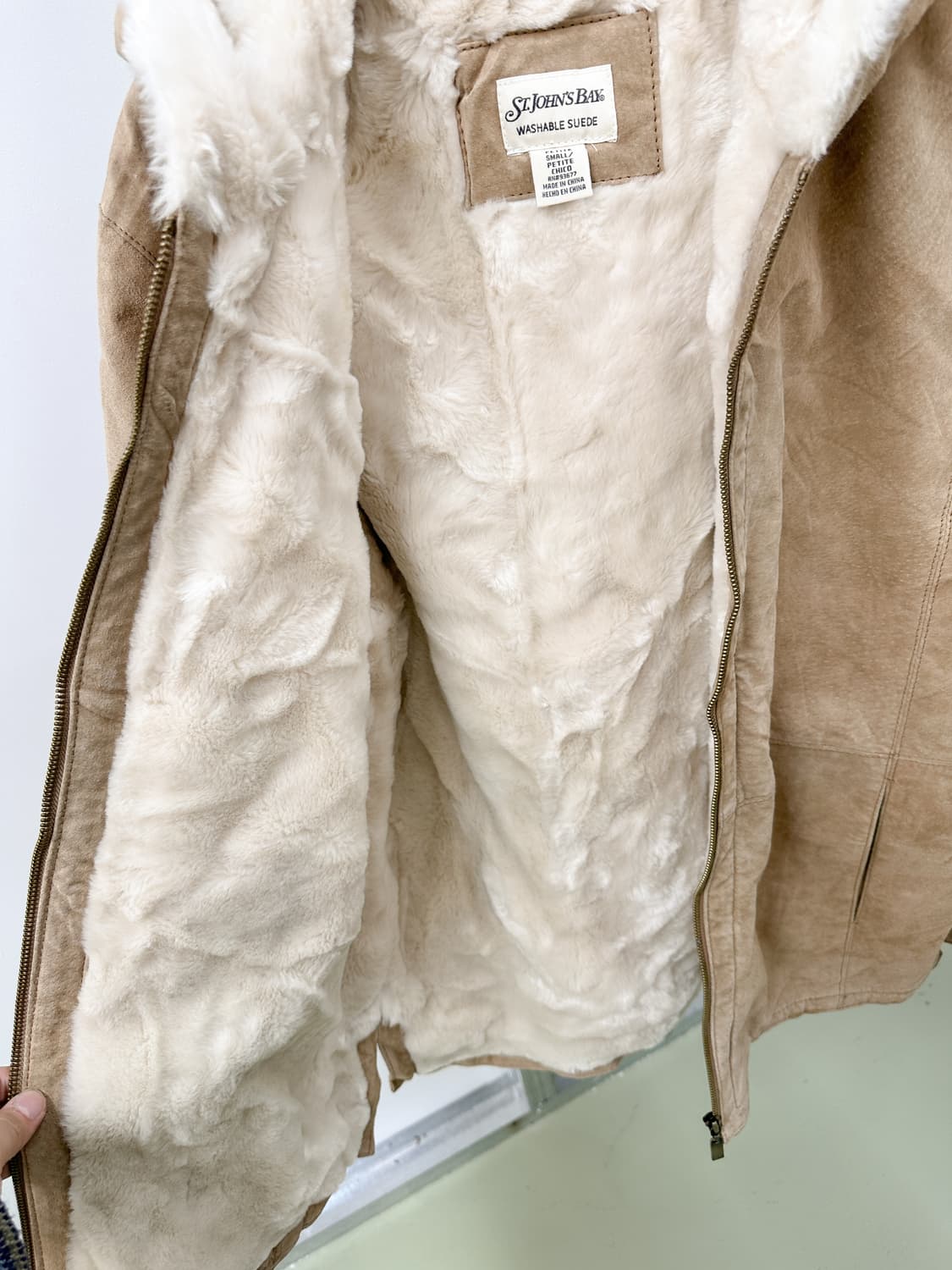 begie suede fur lining hd jacket 상품이미지5