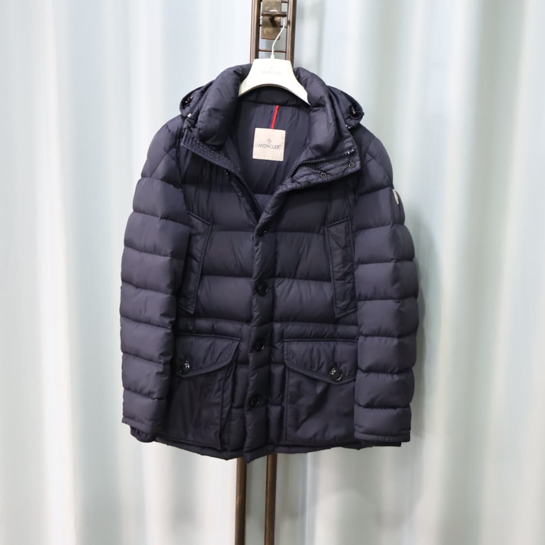 몽클레어 클루니 네이비 롱 패딩 점퍼 2/95 상품이미지1