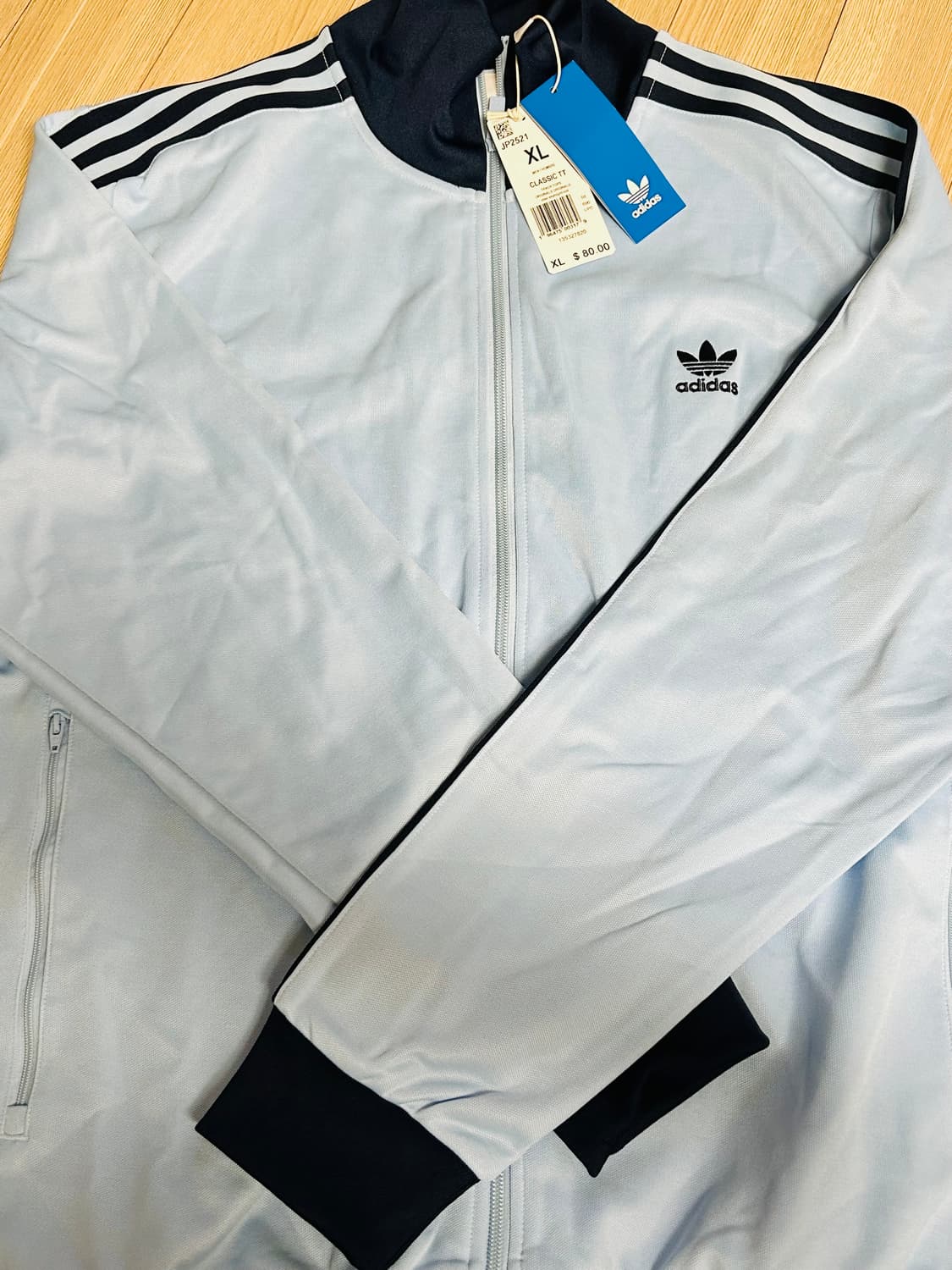 새상품 xl) 아디다스 아디컬러 베켄바우어 트랙탑 라이트스카이나이트 져지 상품이미지2