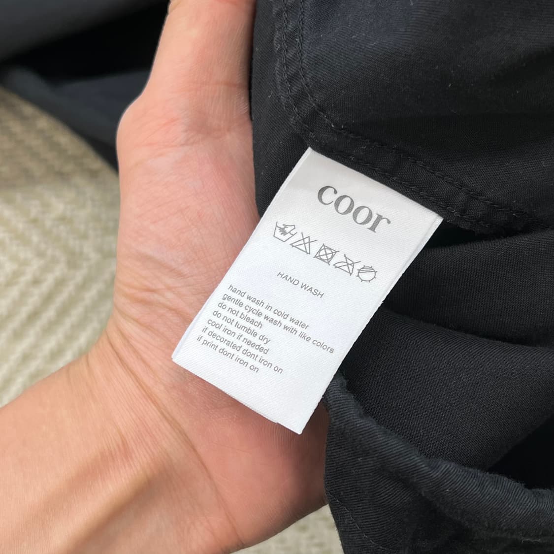 쿠어 하프 버튼 스트링 셔츠 r3568 상품이미지6