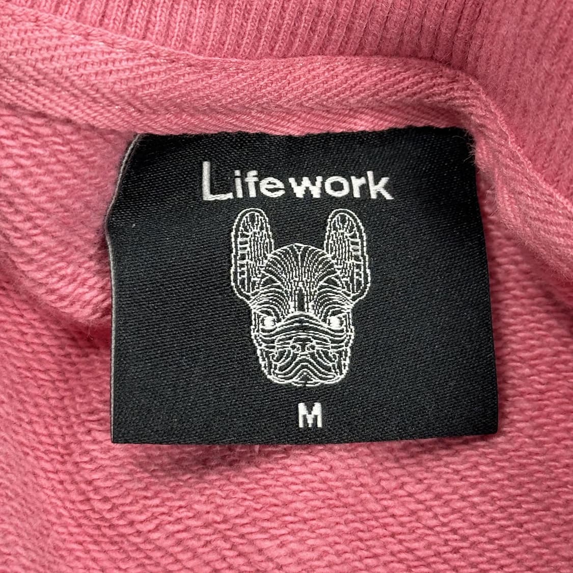 라이프워크 불독 핑크 패턴 맨투맨 (실측 L) 상품이미지8