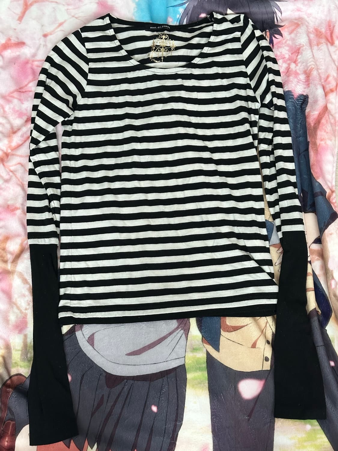 스트라이프 핑거홀 쭉티 상품이미지1