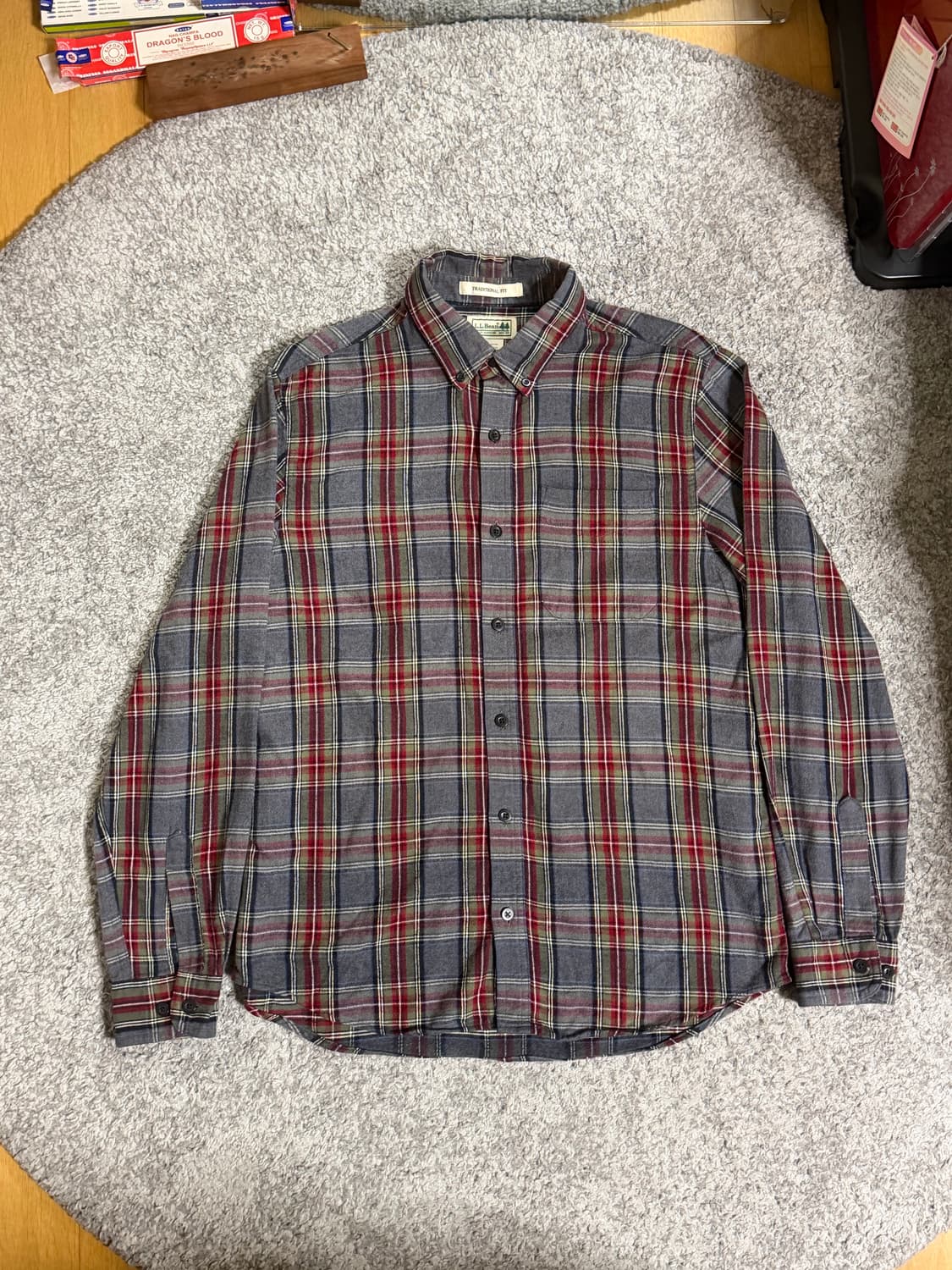 엘엘빈 타탄 체크 셔츠 상품이미지1