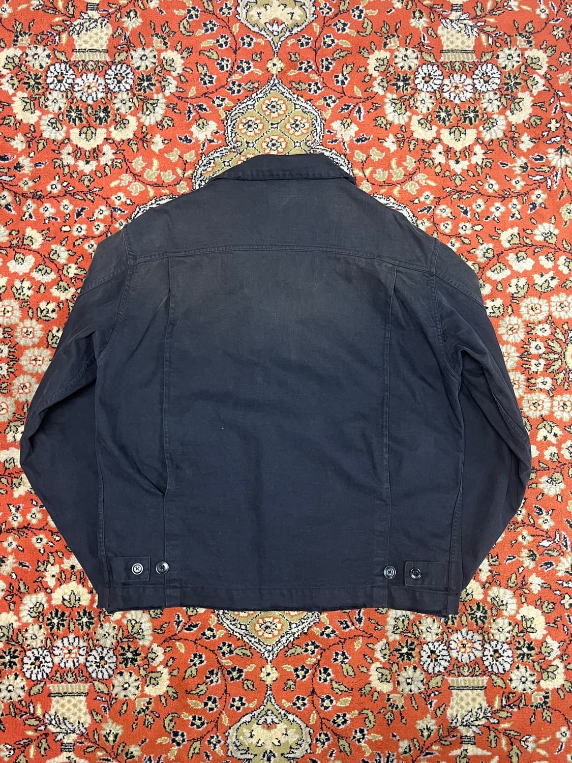 [L] 빈티지 썬페이딩 리얼 워크 자켓 블랙 상품이미지2