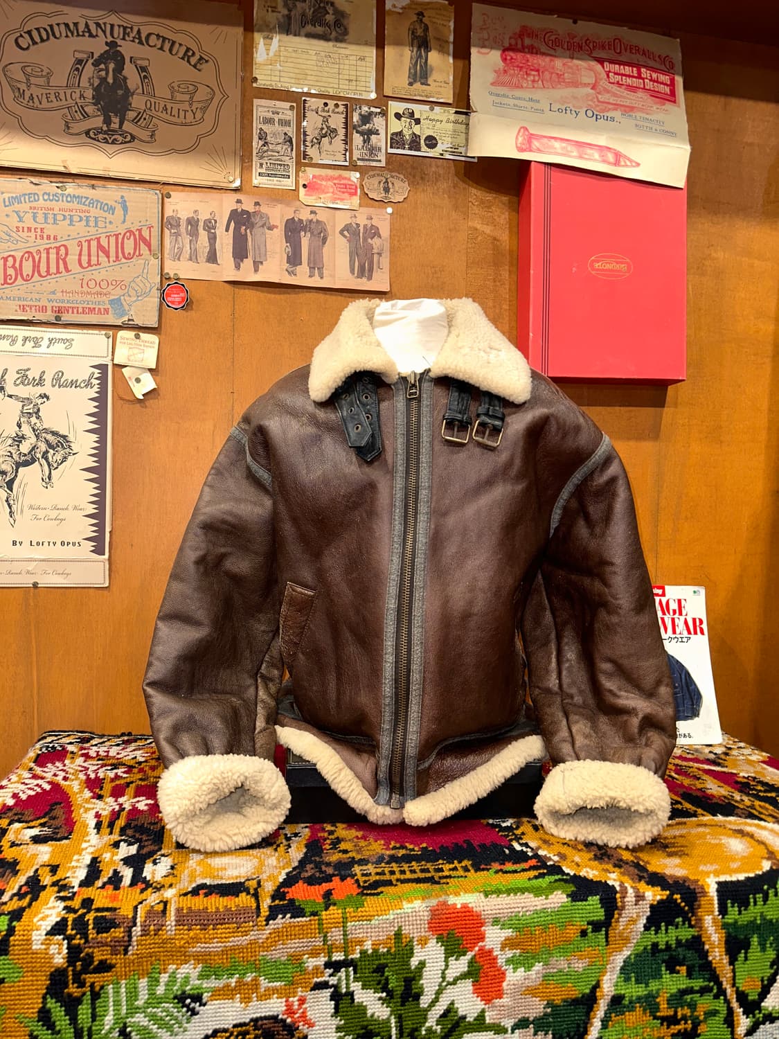 ( XL-2XL ) B3무스탕 양가죽무스탕 워크웨어 아메카지 밀리터리 상품이미지1