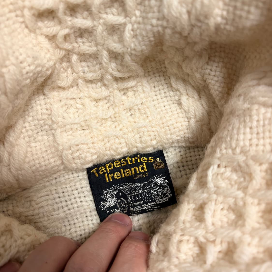태피스트리 아일랜드 리미티드 울 니트 집업 상품이미지5