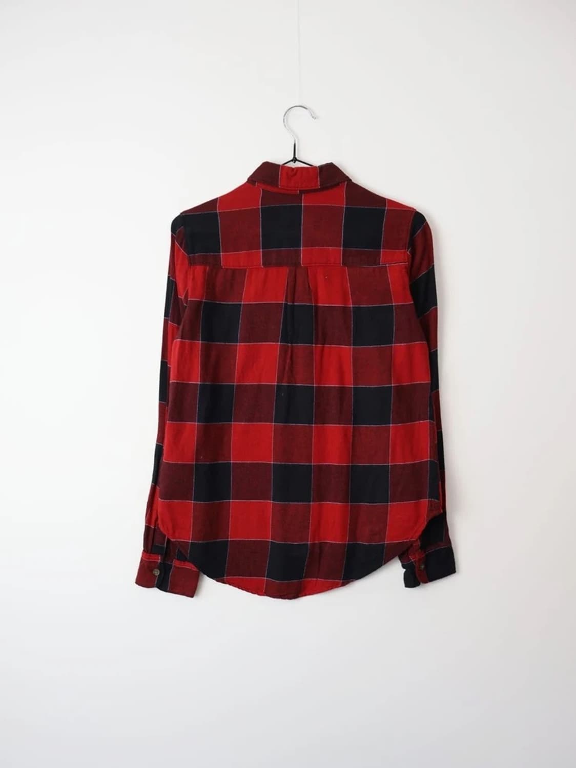 Abercrombie Red Black Plaid Shirt 상품이미지4