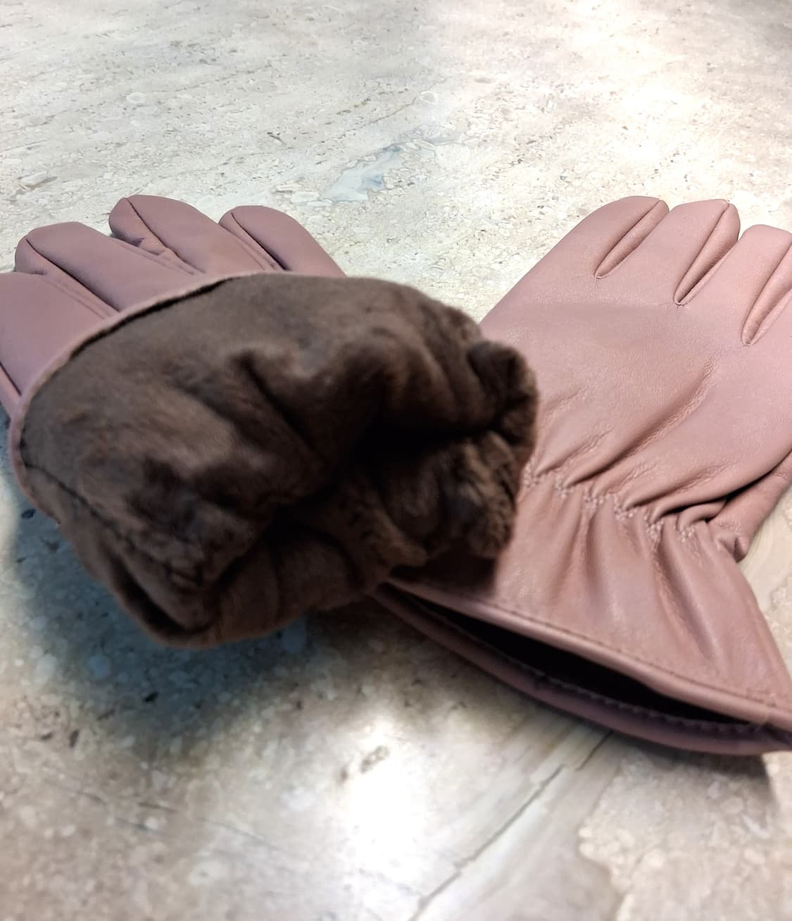 핑크 가죽장갑 여성용 (새상품) 상품이미지8