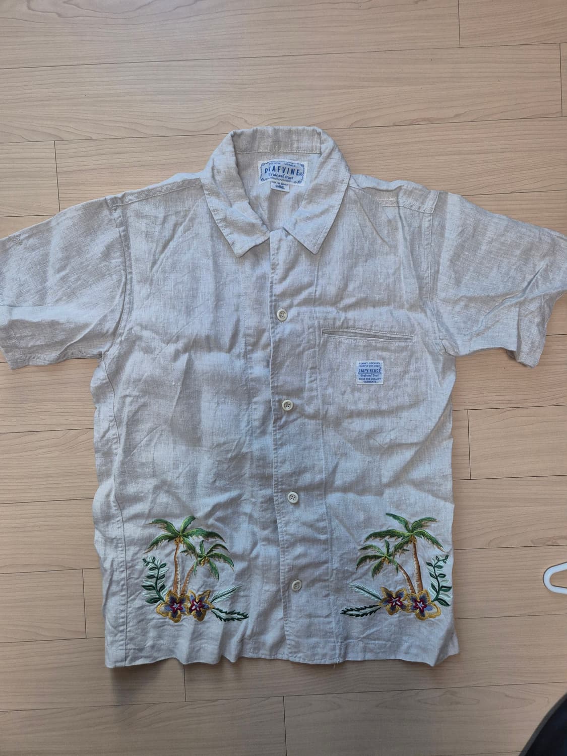 디아프바인 하와이안 자수 셔츠 3점 일괄 상품이미지8