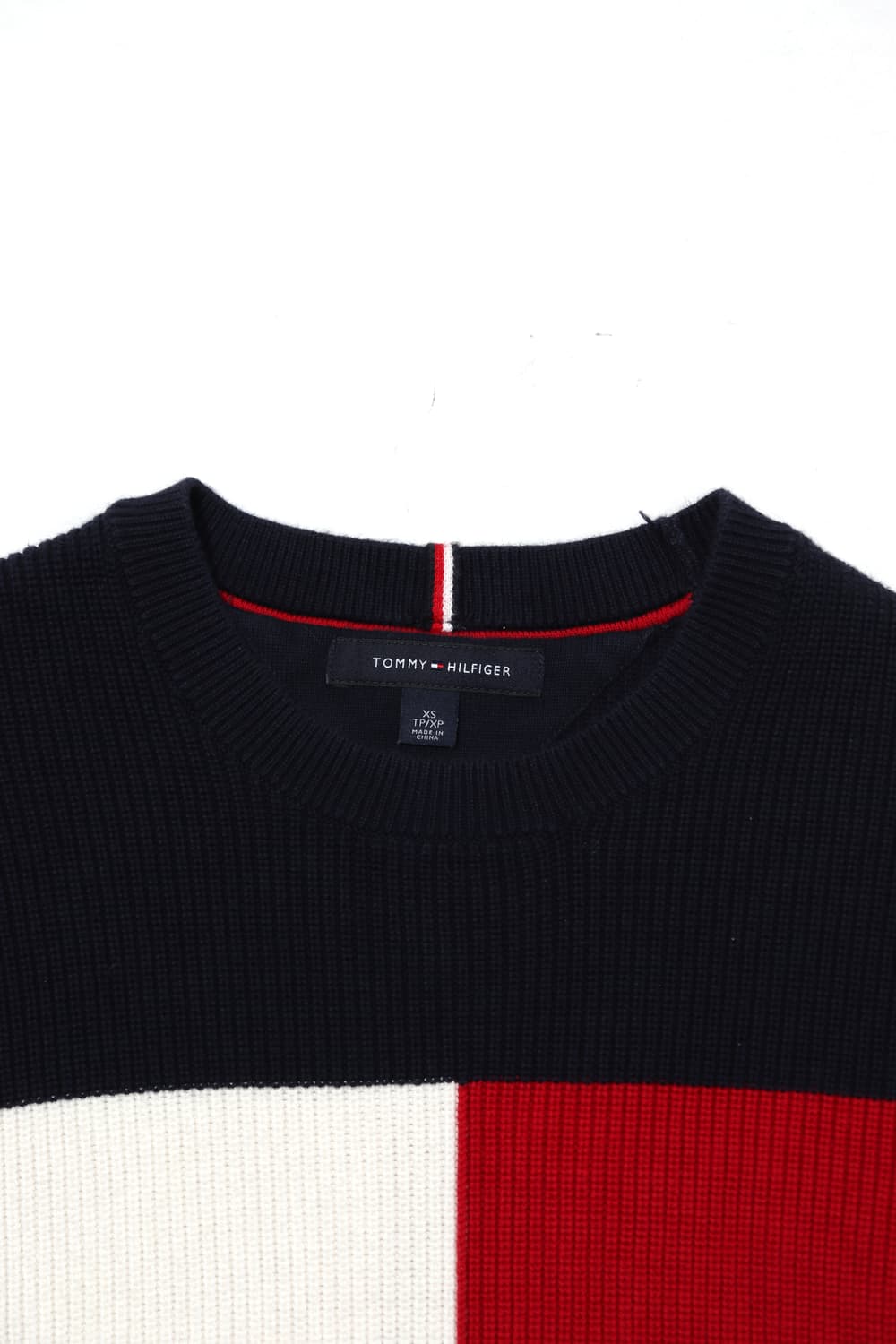 TOMMY HILFIGER 배색 니트 women XS 상품이미지3