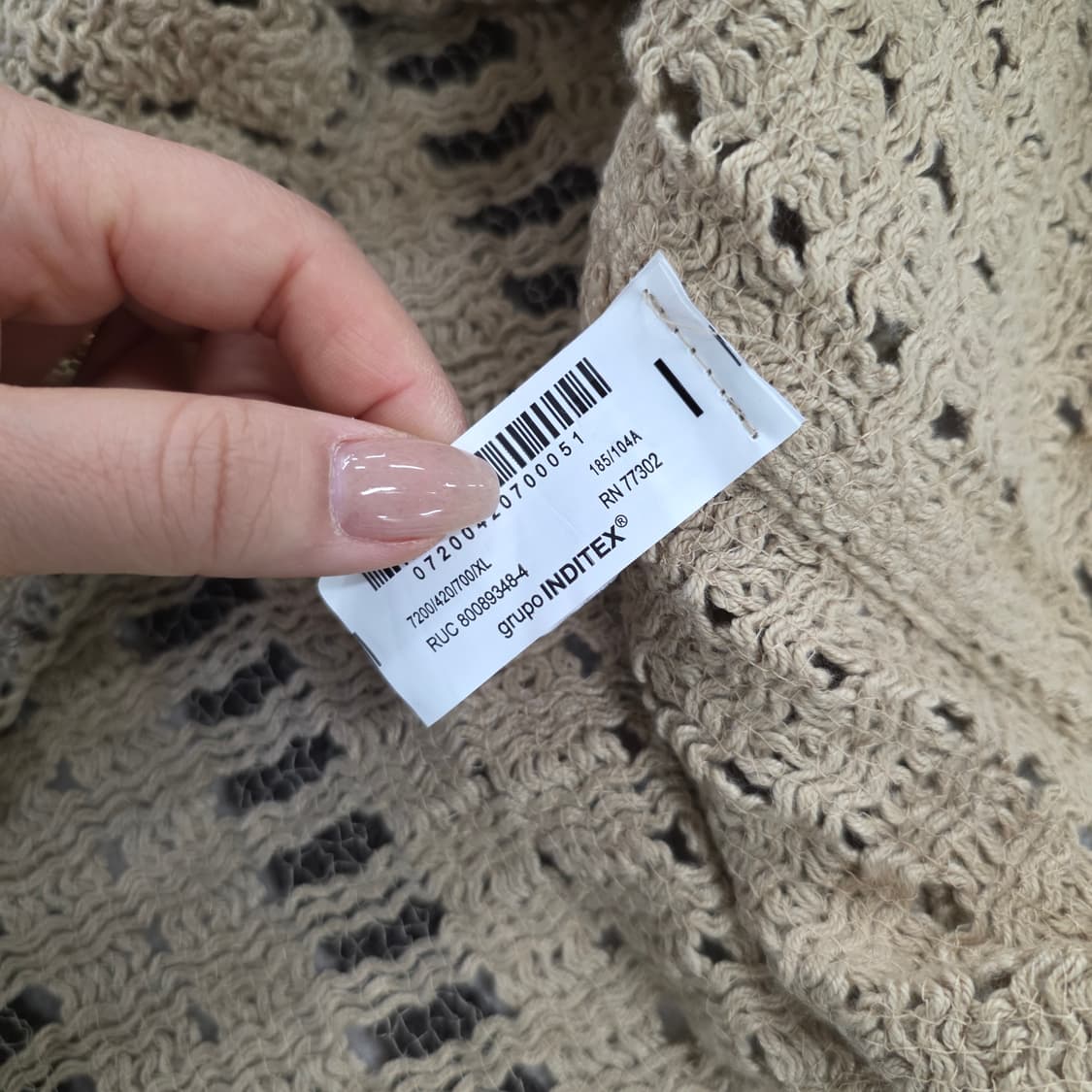 [XL] 자라 스트라이프 코바늘 셔츠 0219J 상품이미지4